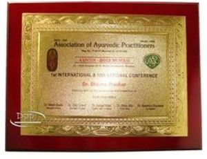 wooden certificate