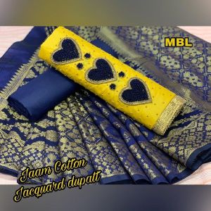 JMV DESIGNER STUDIO PRESENT BY JAAM SILK SOFT COTTON DRESS MATERIAL