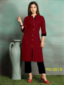 Jmv Designer Studio Present By Ruby Slub Cotton KURTI