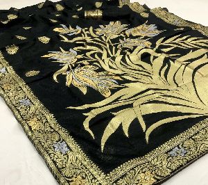 Jmv Designer Studio Present By Silk Weaving Printed Saree