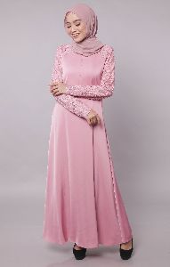 Ladies Pink Abaya