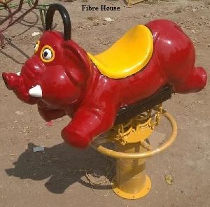 Spring Elephant Rider Toy
