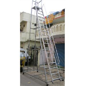 Aluminium Mobile Statue Ladder