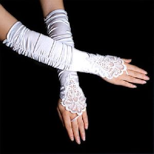 Embroidery Wedding Gloves