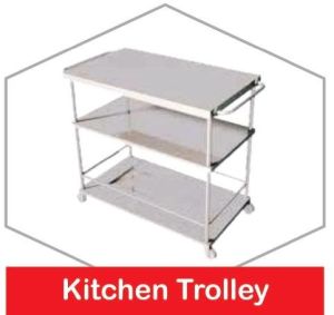 stainless steel kitchen trolley