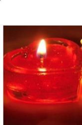 Heart Shape Gel Candles