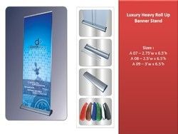 Roll up banner stand