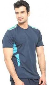 Mens Sports Round Neck T Shirt