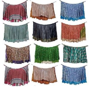 Silk Wrap Around Skirts