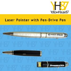 Laser Pointer With Pen-Drive Pen