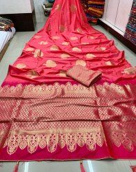 Printed Banarasi Silk Saree