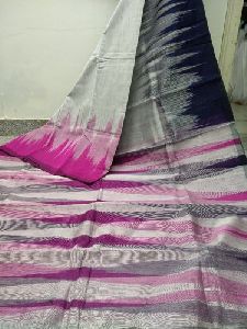 Cotton Silk Ikkat Saree