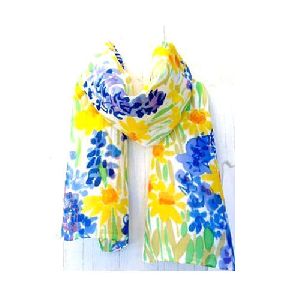 Women Hand Painted Silk Scarves