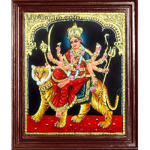 Durga Devi Tanjore Painting