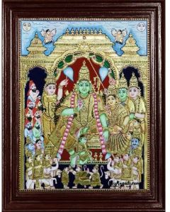 Ramar Pattabhishekam Tanjore Painting