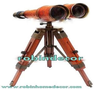 Brass Binocular with Tripod Stand