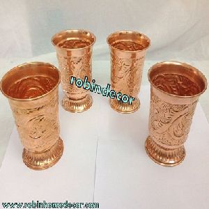 Copper Water drinking Glass