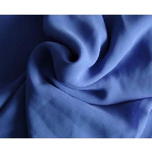 Blue Plain Georgette Fabric