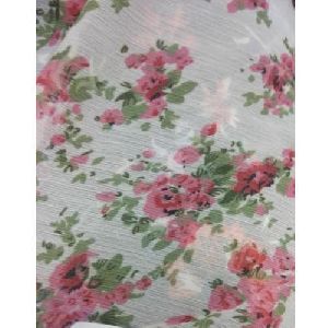 Floral Print Chiffon Fabric