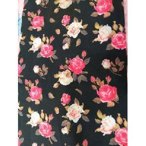 Floral Print Polyester Fabric