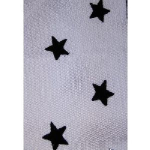 Star Print Mesh Fabric