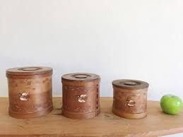 Wooden Kitchen Container Set
