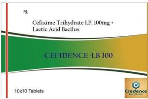 Cefixime Trihydrate Lactic Acid Bacilus 100mg Tablets