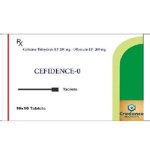 Cefixime Trihydrate Ofloxacin Cefidence 0 Tablets