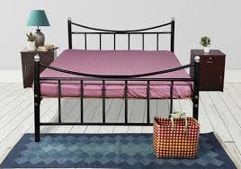 wrought iron storage bed
