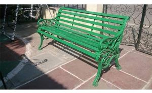 Wrought Iron Garden Bench