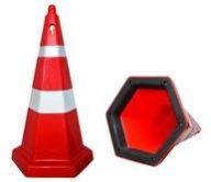 Hexagonal Traffic safety Cone