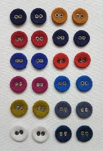 Round Fabric Button