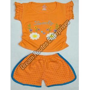 Girls Top And Shorts Set