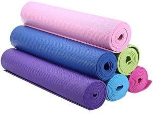 Solid Yoga Exercise Mats With Carrying Bag and Belt (198cm X 71cm X 4)