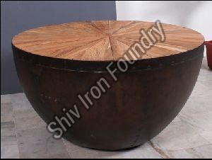 Drum Shaped Coffee Table