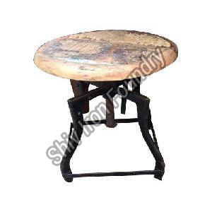 Wood and Iron Stool