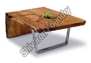 Wooden and Iron Coffee Table