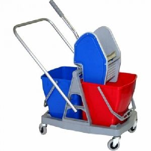 Double Bucket Wringer Trolley