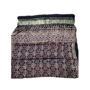 Hand Block Print Silk Saree