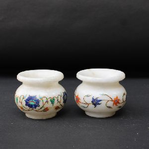 handcrafted marble pots