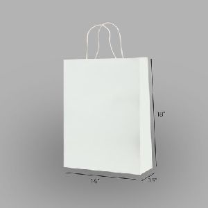 Eco Friendly White Paper Bag