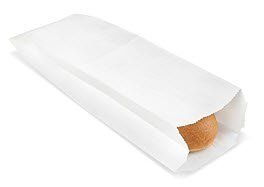 White Paper Bread Bag