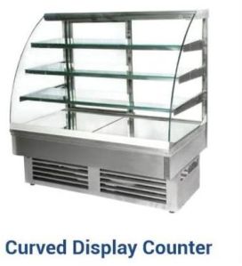 Curved Glass Food Display Counter