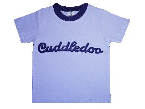 Sky Blue Cuddledoo Embroidery T Shirt
