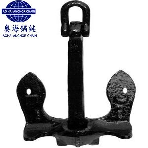 High quality steel Casting 100kgs to 3500kgs Marine ship U.S.Navy stockless anchor for boat