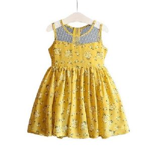 Baby Girl Rayon Printed Frock