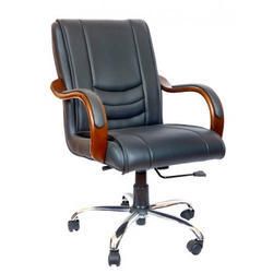 Leather Medium Back Chair