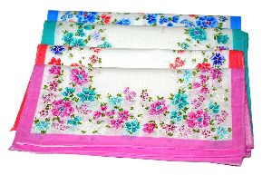 Handkerchief Tulsi flower print pack