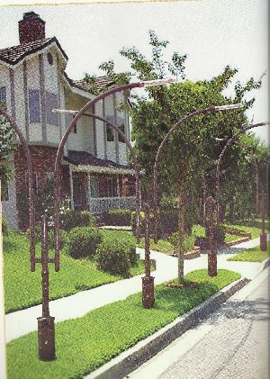 Mild Steel Garden Light Pole