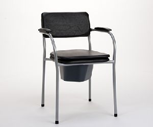 Fixed basic commode chair